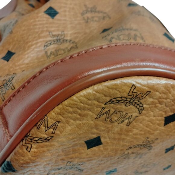 (L3) MCM Shoulder Bag Brown PVC - Picture 5 of 9